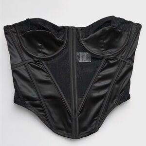 Satin & Lace Corset Top (NWT)